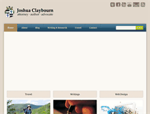 Tablet Screenshot of joshclaybourn.com